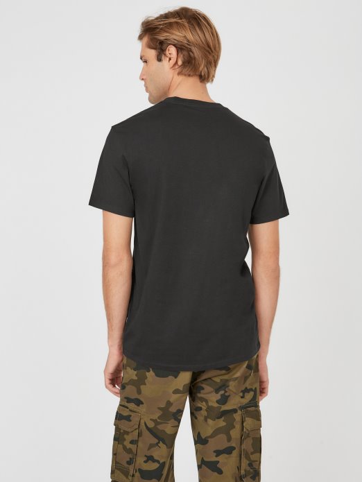 Guess Shopping Jet Black Bolton Logo Crew