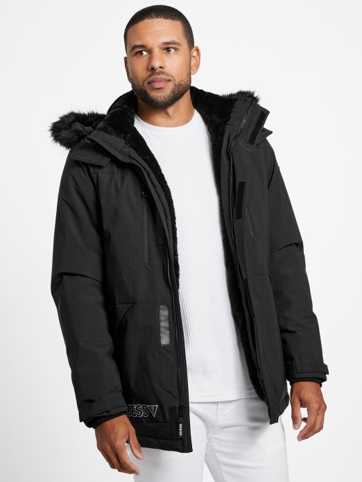 Guess Shopping Jet Black Eco Ales Parka