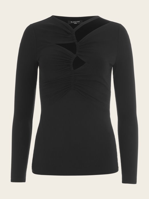 Guess Shopping Jet Black Selina Cut Out Top