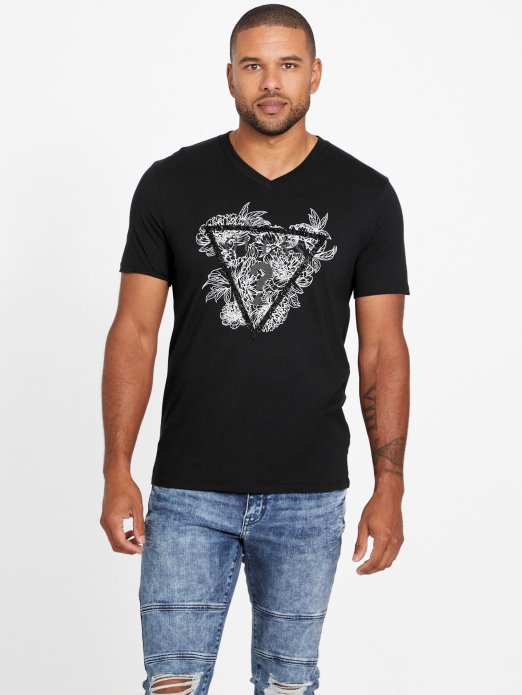 Guess Shopping Jet Crna Chronos Modna Majica S V-izrezom