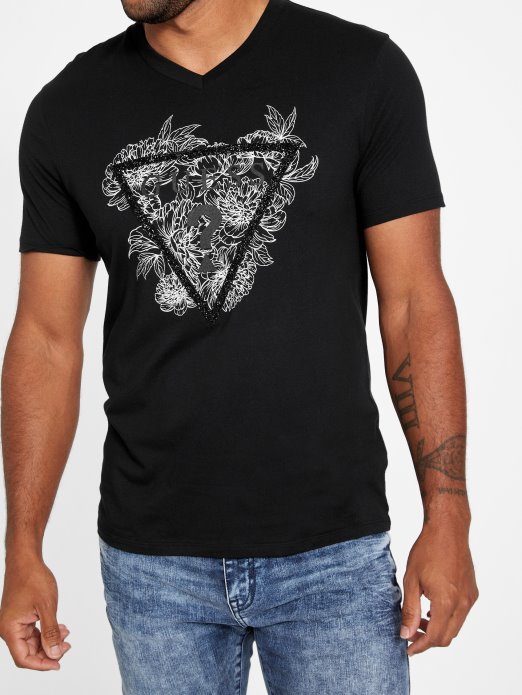 Guess Shopping Jet Crna Chronos Modna Majica S V-izrezom