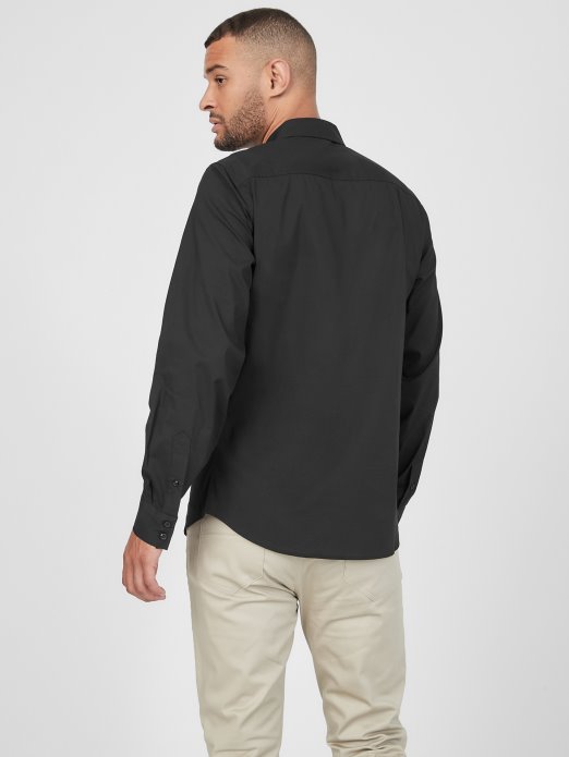 Guess Shopping Jet Crna Damon Košulja Od Poplina