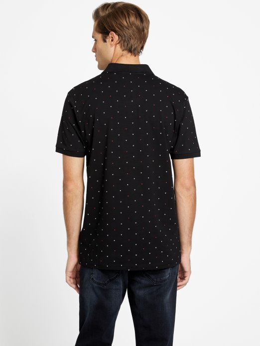 Guess Shopping Jet Crna Eco Dev Geometrijska Polo Majica