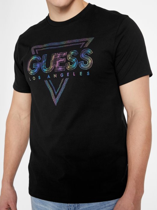 Guess Shopping Jet Crna Eko Majica S Okruglim Izrezom