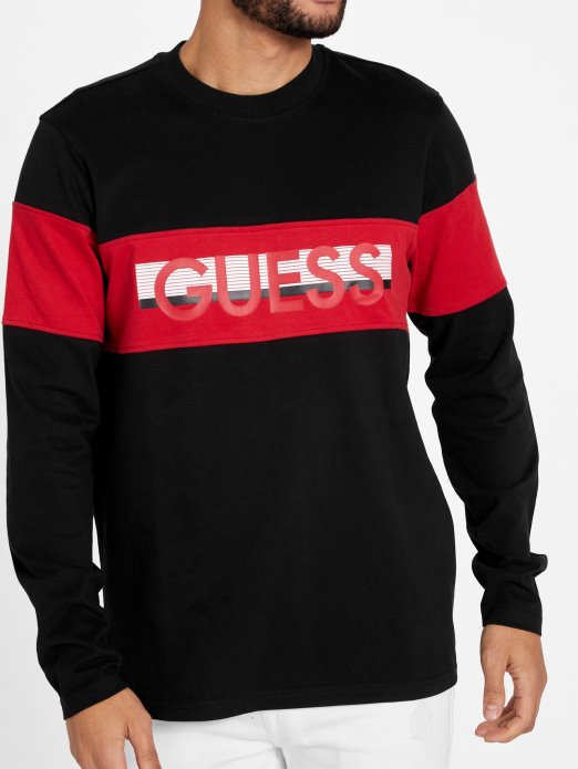 Guess Shopping Jet Crna Eko Sandro Majica Dugih Rukava