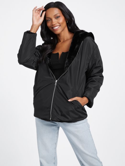 Guess Shopping Jet Crna Fatima Reverzibilna Jakna