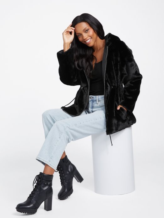 Guess Shopping Jet Crna Fatima Reverzibilna Jakna