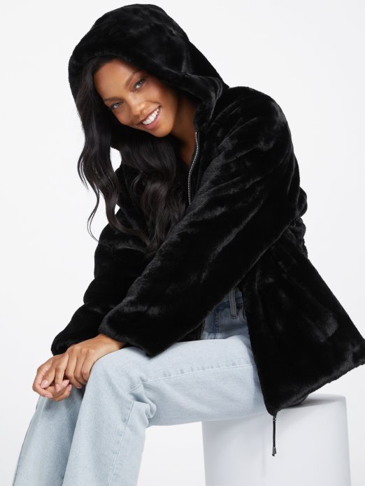 Guess Shopping Jet Crna Fatima Reverzibilna Jakna