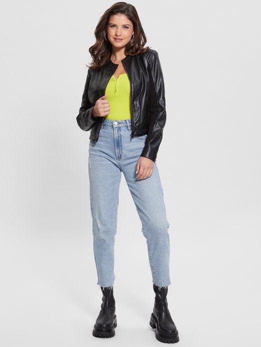 Guess Shopping Jet Crna Flame Motorbike Jakna