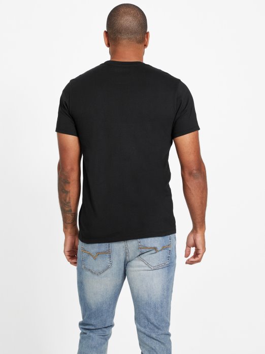 Guess Shopping Jet Crna Kwes Majica S Okruglim Izrezom S Logotipom