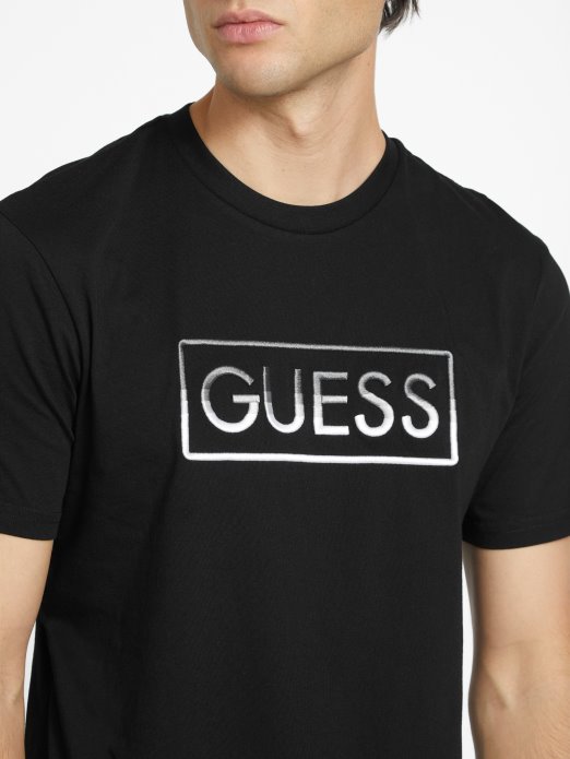 Guess Shopping Jet Crna Majica S Logotipom Hartley