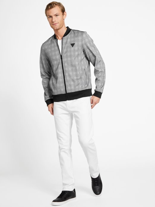 Guess Shopping Jet Crna Multi Astro Karirana Letačka Jakna