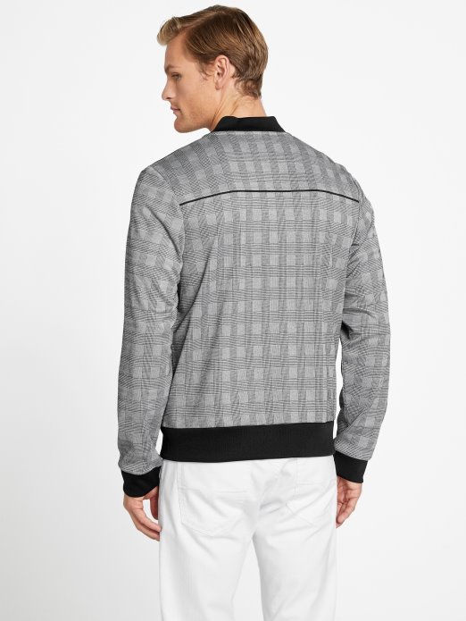 Guess Shopping Jet Crna Multi Astro Karirana Letačka Jakna