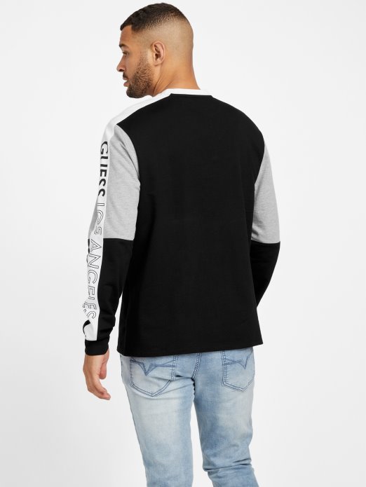 Guess Shopping Jet Crna Multi Eco Kane Majica S Blok Bojama