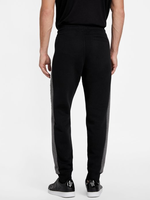Guess Shopping Jet Crne Eko Marcus Logo Joggers