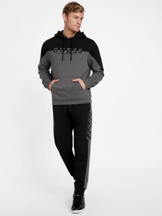 Guess Shopping Jet Crne Eko Marcus Logo Joggers