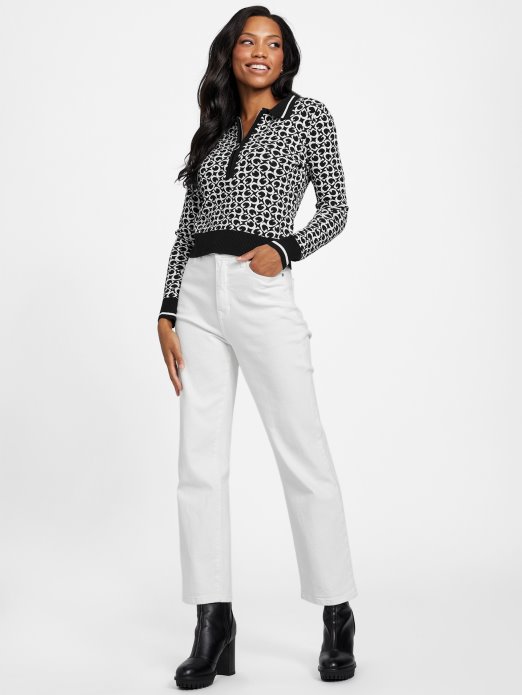 Guess Shopping Jet Crni Multi Eco Lohan Pulover S Logotype