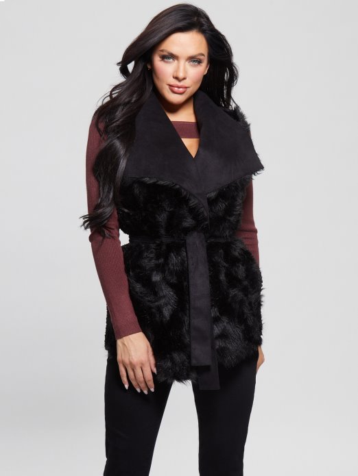 Guess Shopping Jet Crni Reverzibilni Nami Prsluk