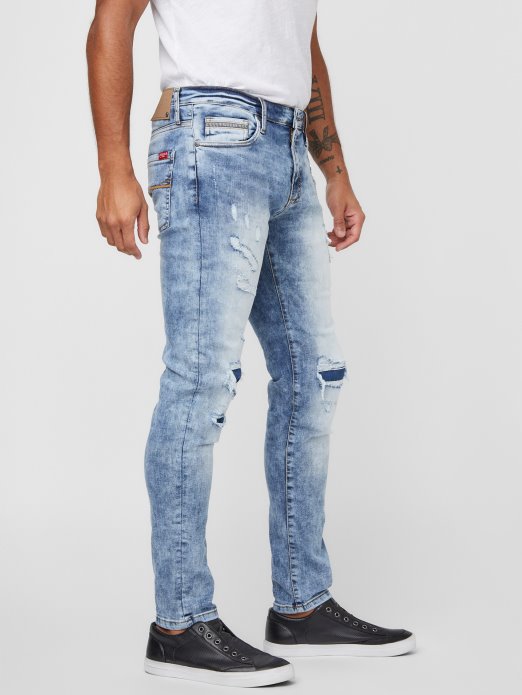 Guess Shopping Jonah Moderne Skinny Jeans Srednje Uništene