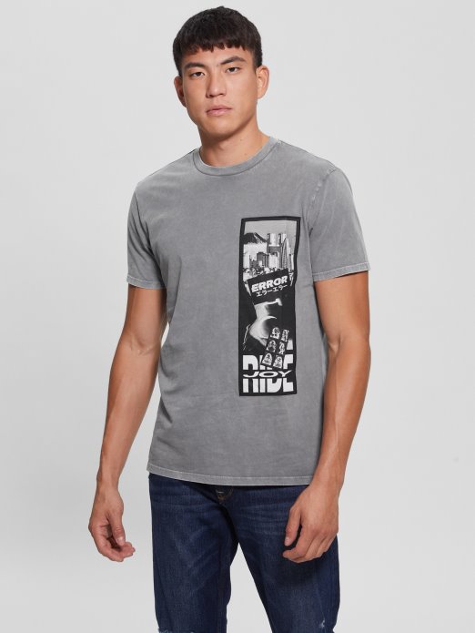 Guess Shopping Joy Ride Tee čelična Kugla Multi