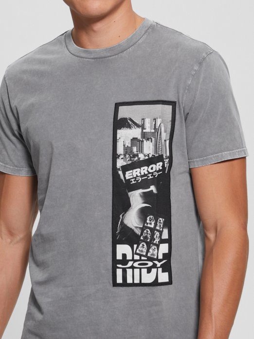 Guess Shopping Joy Ride Tee čelična Kugla Multi