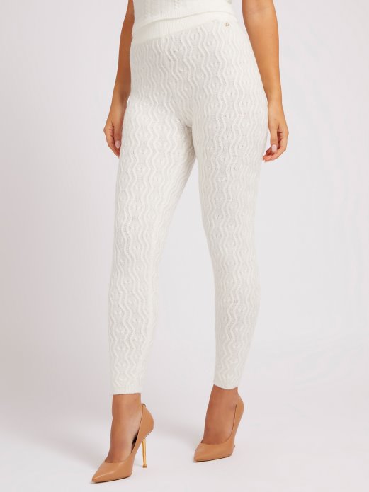 Guess Shopping Kabeli Džemper Tajice Bijele