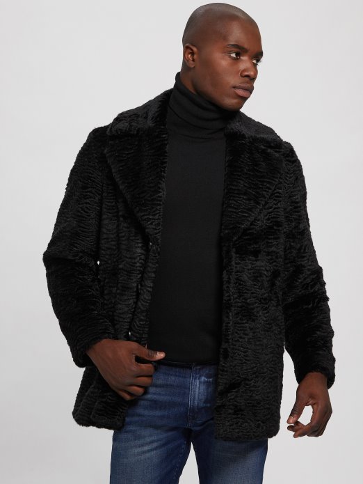 Guess Shopping Kaput Od Umjetnog Krzna Od Astrahana