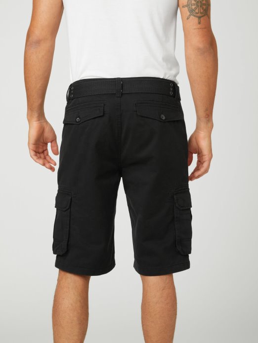 Guess Shopping Karl Cargo Kratke Hlače Jet Crne