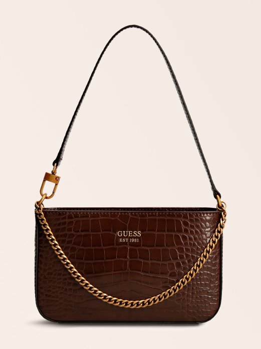 Guess Shopping Katey Mini Torba Za Rame S Croc Printom