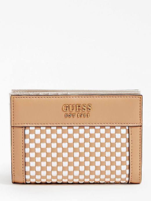 Guess Shopping Katey Tkani Novčanik Multi Bež
