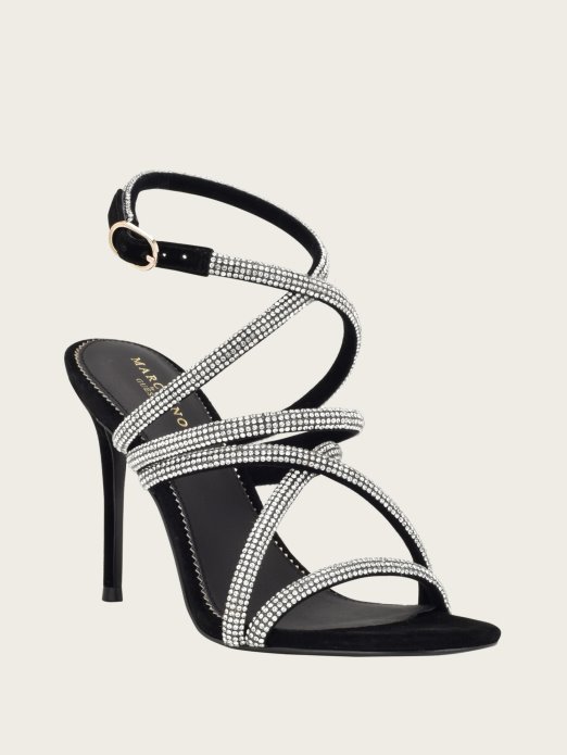 Guess Shopping Kentas Strappy Sandal Blk Antilope