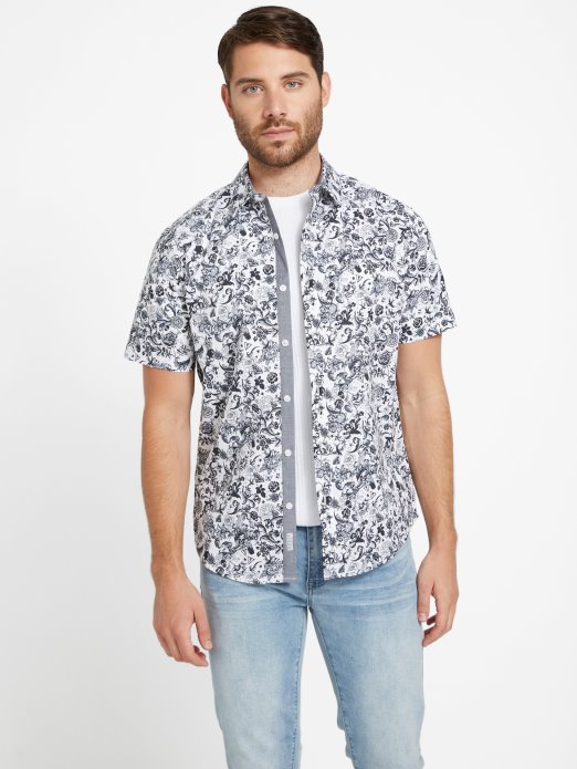 Guess Shopping Košulja S Printom Whitney čisto Bijela