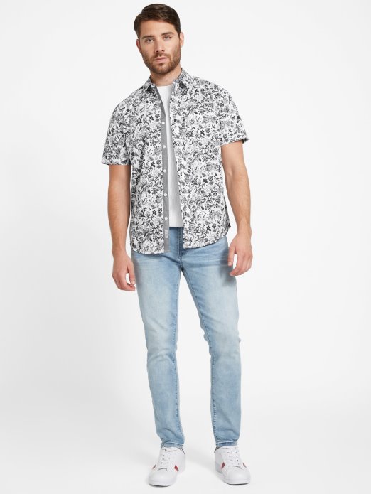 Guess Shopping Košulja S Printom Whitney čisto Bijela