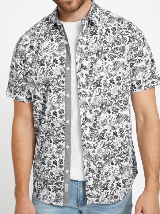 Guess Shopping Košulja S Printom Whitney čisto Bijela