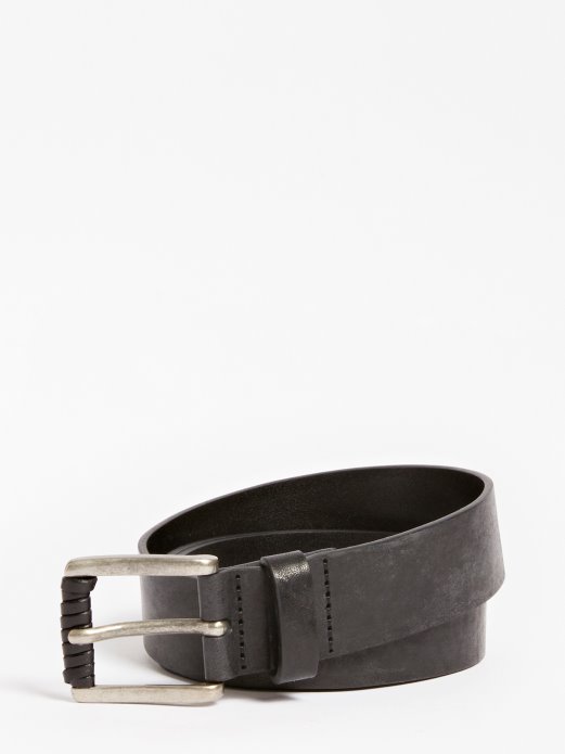 Guess Shopping Kožni Remen Crni