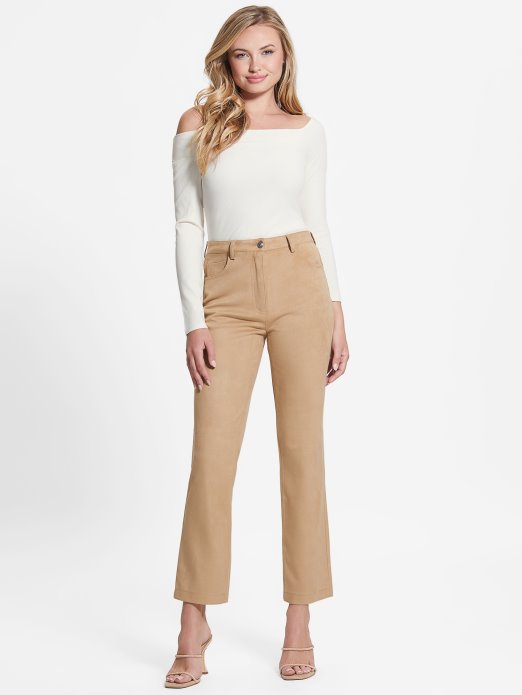 Guess Shopping Krem ​​​​bijela Eko Amelia Top S Otvorenim Ramenima