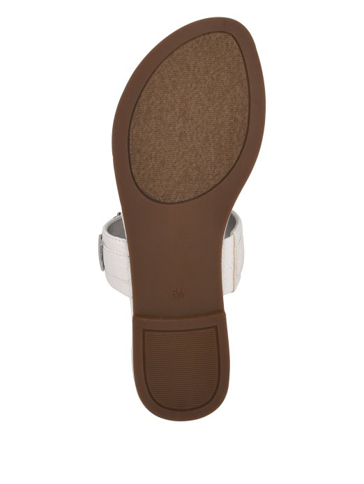 Guess Shopping Landen Lančane Sandale Panna