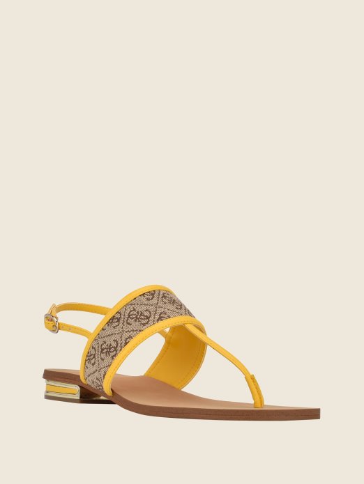 Guess Shopping Light Natural 110 Cadyna Sandale S Remenčićima S Logotipom