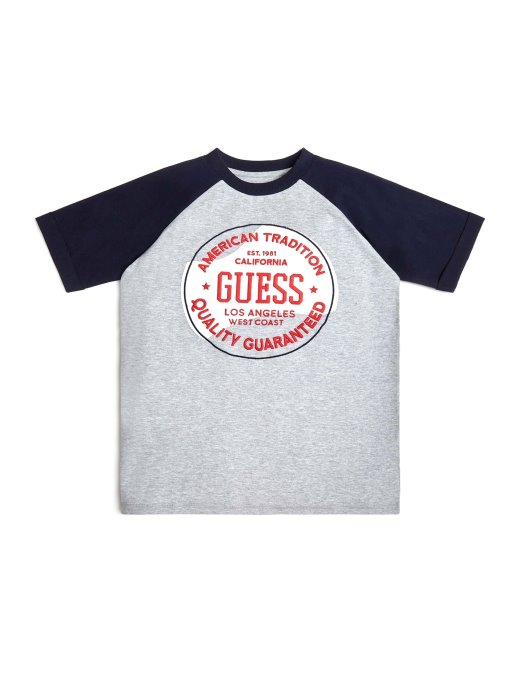 Guess Shopping Light Stone Heather Raglan Majica (7-14)