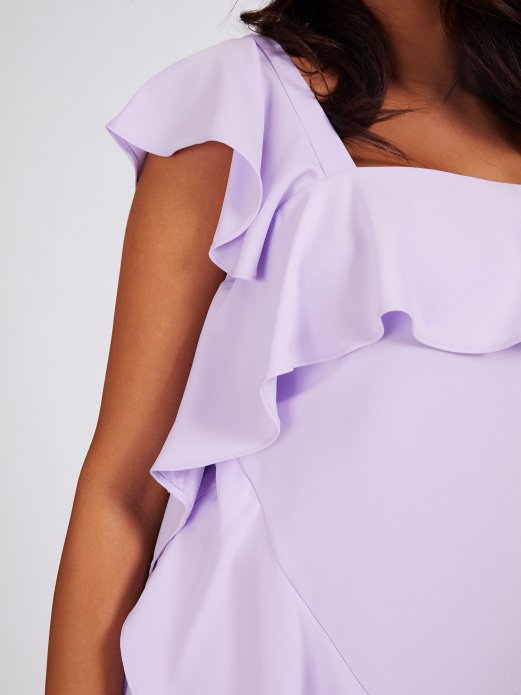 Guess Shopping Lila Haljina S Volanima