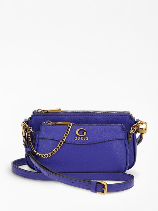 Guess Shopping Lilac Nell Pocket-front Crossbody