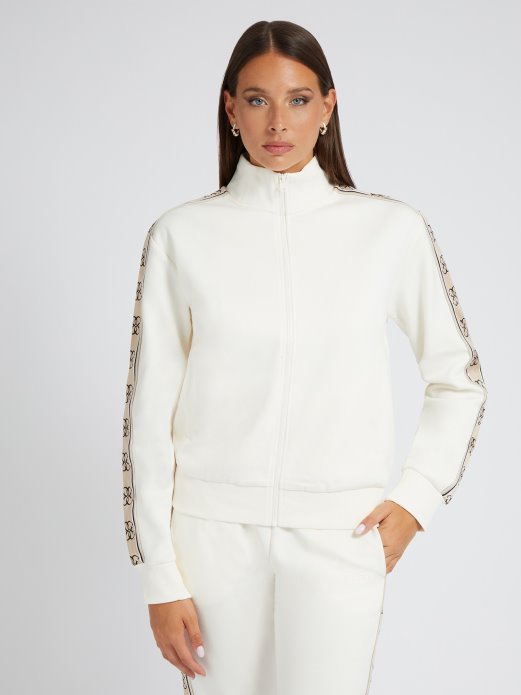 Guess Shopping Logo Tape Sweatshirt Bijeli