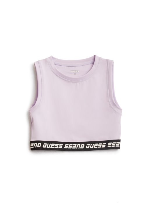 Guess Shopping Logo Trim Aktivni Grudnjak (8-14) Novo Svjetlo Lila