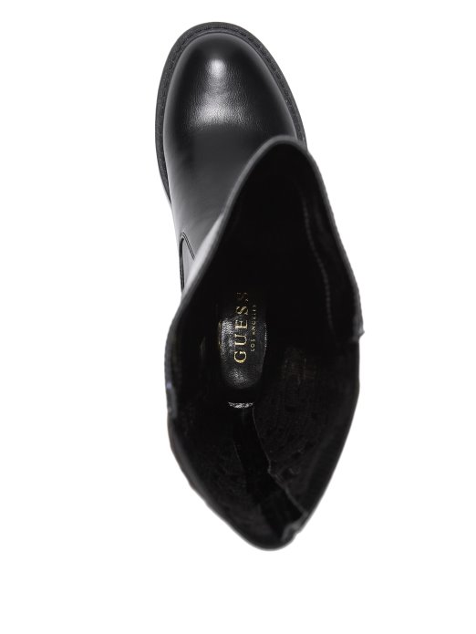 Guess Shopping Logo Visoke čizme Crne1