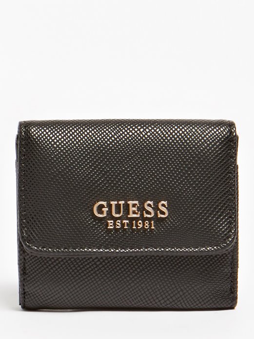 Guess Shopping Lover Saffiano Držač Kreditne Kartice Crn
