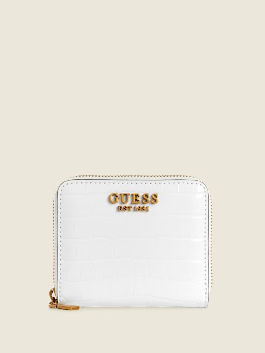 Guess Shopping Lovor Mali Novčanik S Patentnim Zatvaračem Bijeli