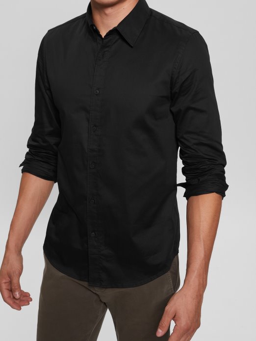 Guess Shopping Luxe Rastezljiva Majica Crna