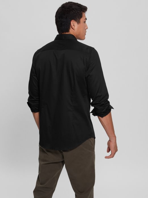 Guess Shopping Luxe Rastezljiva Majica Crna