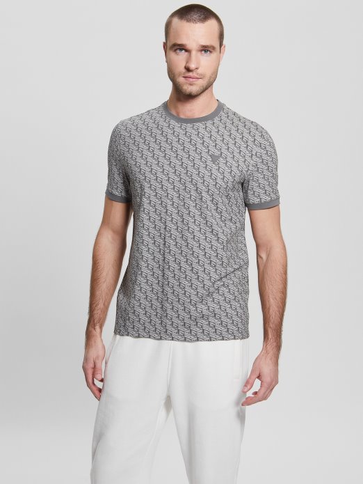 Guess Shopping Macro G Cube Sivo-crna Majica S Logom Colin