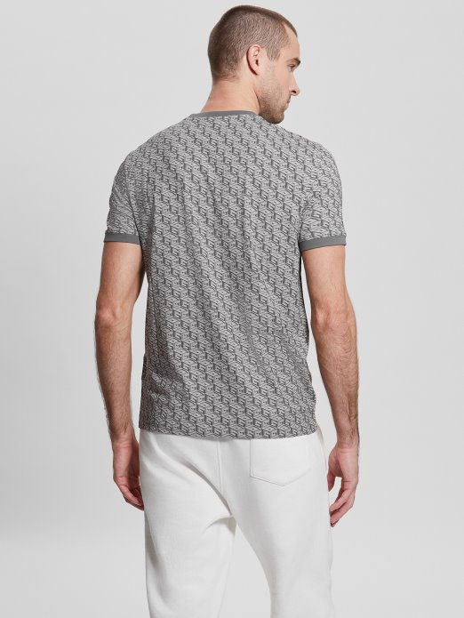 Guess Shopping Macro G Cube Sivo-crna Majica S Logom Colin